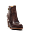 A women's brown Isla ankle boot with a wooden heel, by Bed Stu.