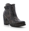 An Isla women's grey ankle boot with a wooden heel by Bed Stu.