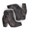 A pair of Isla women's grey leather ankle boots by Bed Stu.