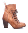 An Izetta ankle boot in tan leather by Bed Stu.