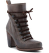 An Izetta women's brown ankle boot with laces by Bed Stu.