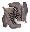 A pair of Izetta women's grey leather ankle boots by Bed Stu.