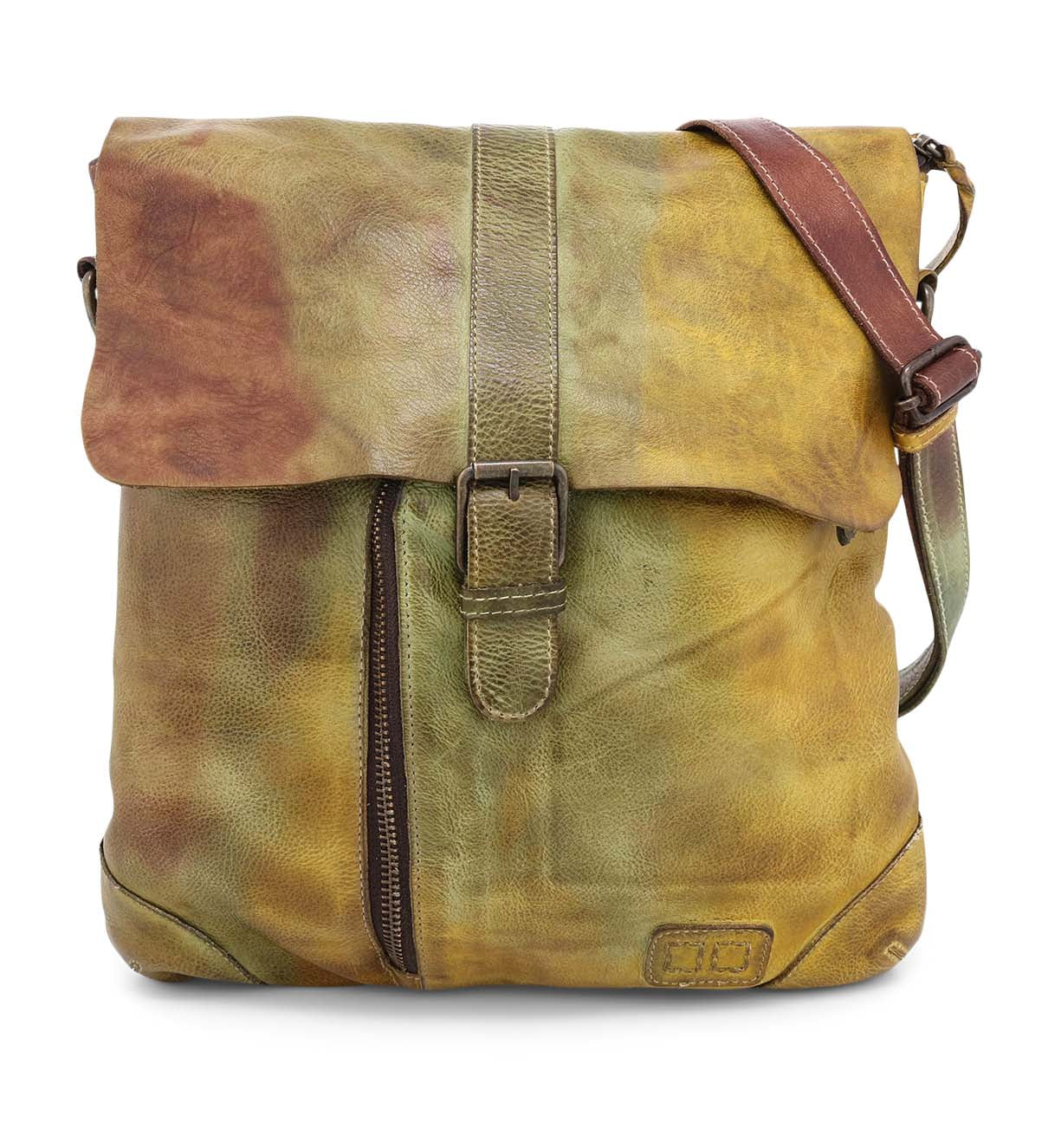 A Jack cross body bag with a brown leather strap by Bed Stu.
