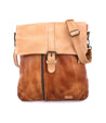 A Jack leather messenger bag from Bed Stu with two straps.