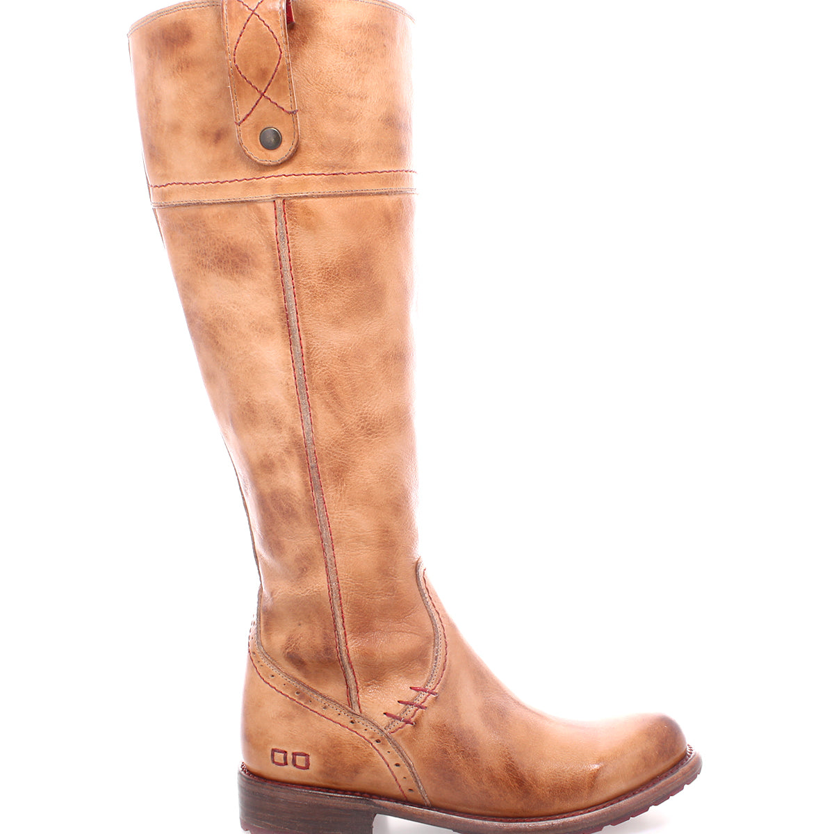 The Bed Stu Jacqueline Wide Calf leather boot is designed for women seeking a stylish and versatile tan riding boot.