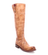 A tall Bed Stu Jacqueline Wide Calf women's leather boot on a white background.