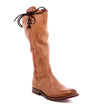 A women's Janina leather boot with red detailing from Bed Stu.
