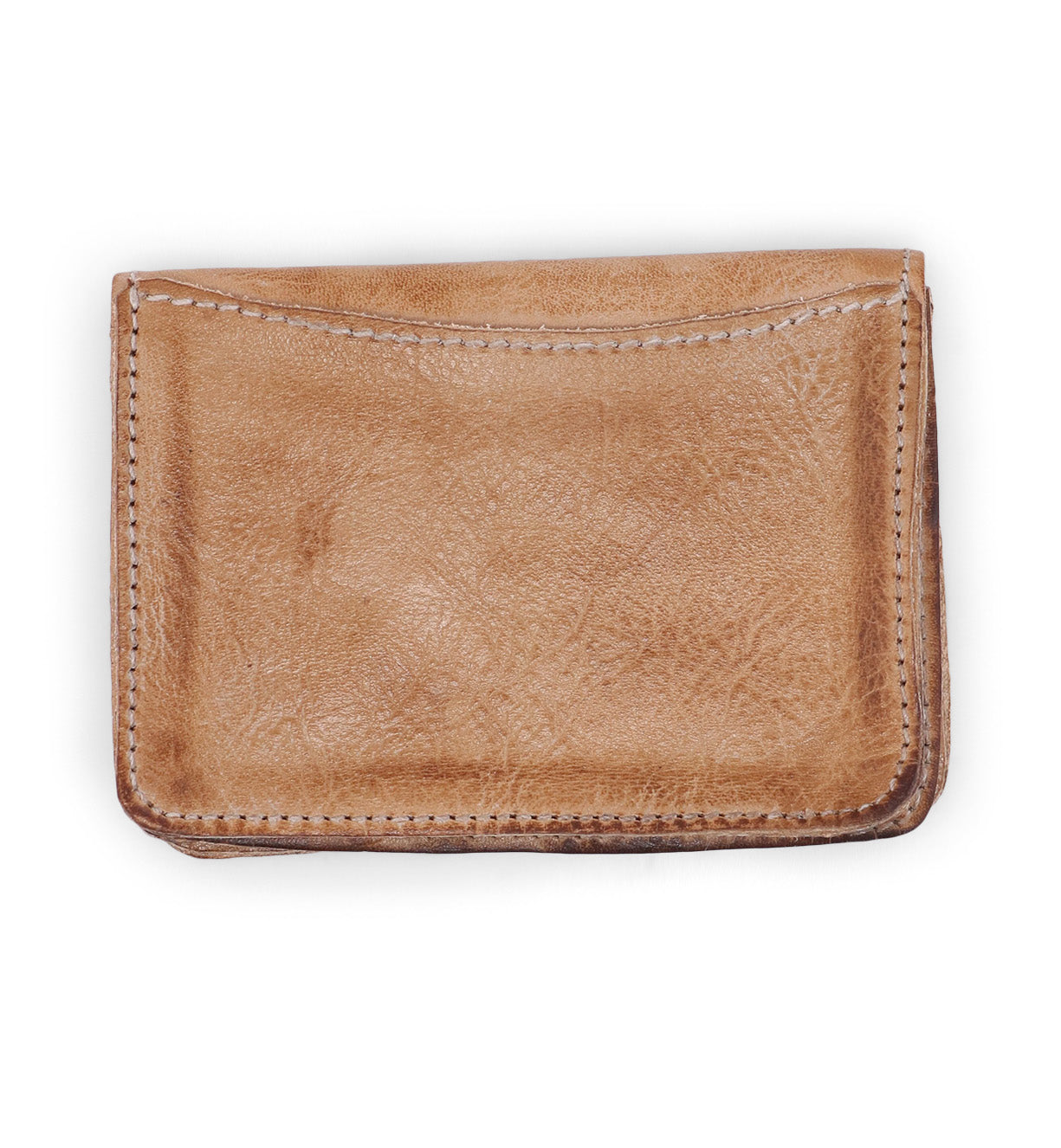A Jeor leather wallet by Bed Stu on a white background.