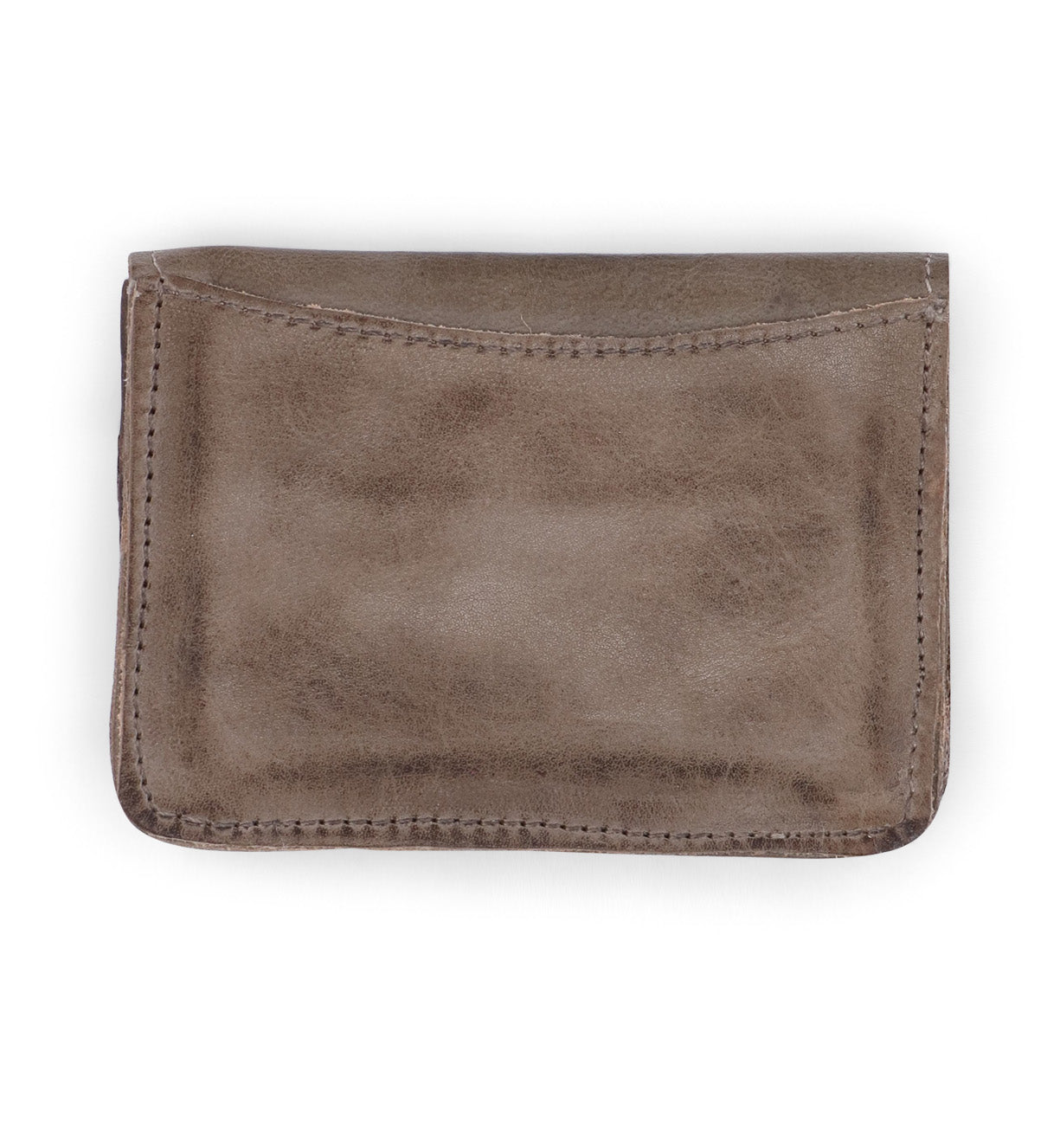 A Jeor by Bed Stu brown leather wallet on a white background.