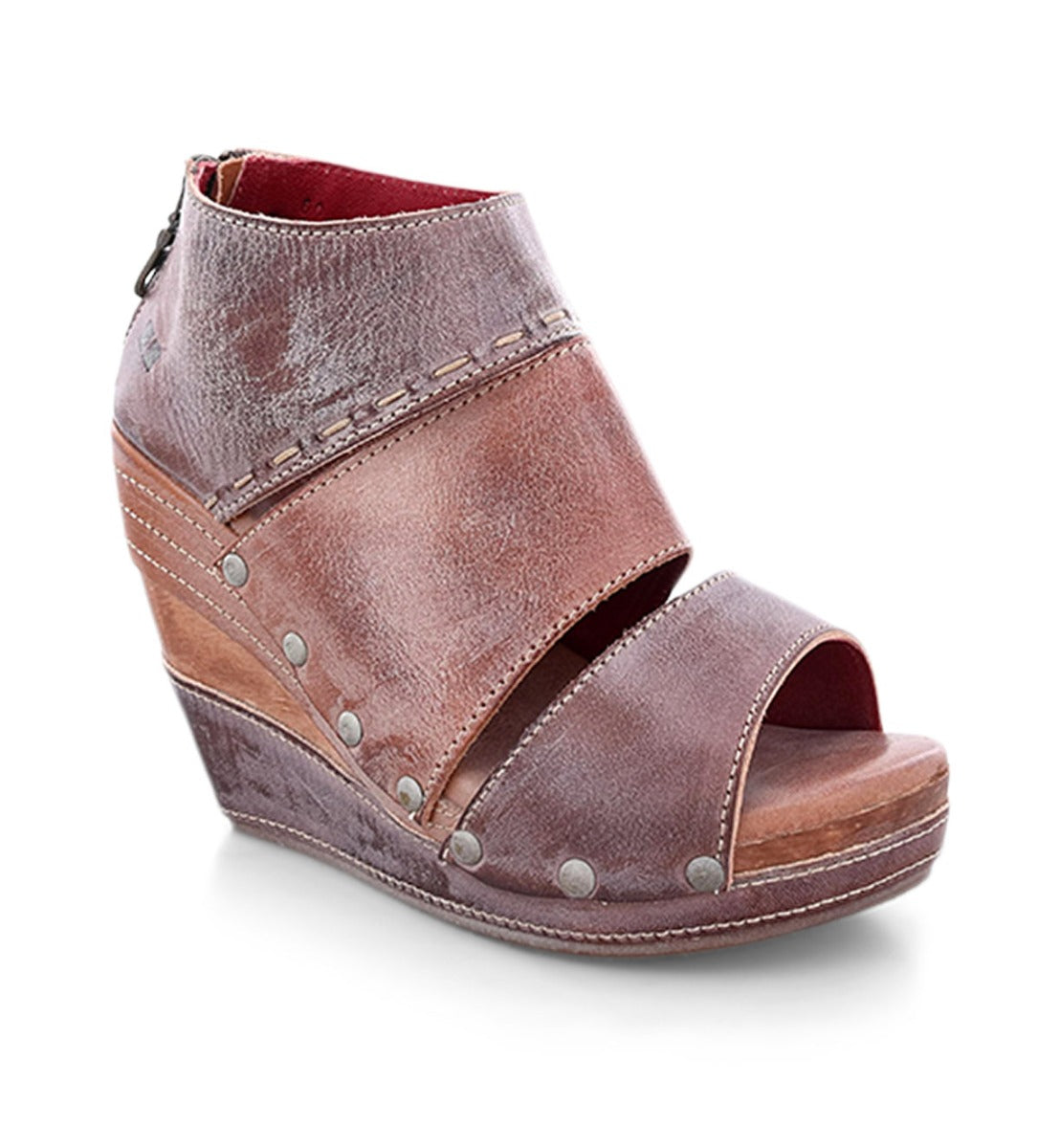 A women's wedge sandal with two straps called Jessie from the brand Bed Stu.