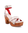 A women's Kalah sandal with a wooden heel and straps from the Bed Stu brand.