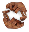 A pair of Bed Stu Kaphie women's sandals with straps and buckles.