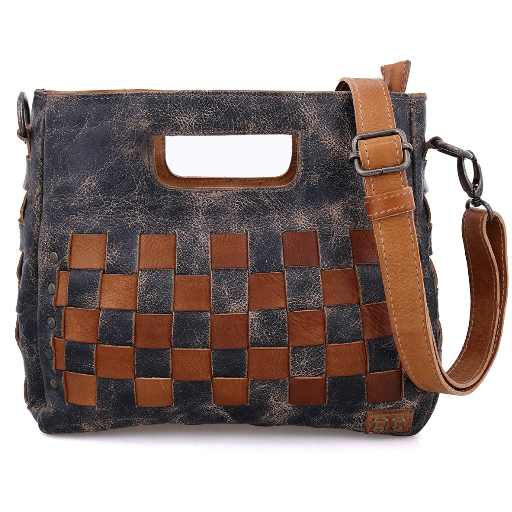 A Keiki bag with a checkered pattern by Bed Stu.
