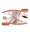A pair of of women's leather sandal called the Kennya by Bed Stu.