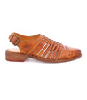 A women's pecan leather sandal called the Kennya by Bed Stu.