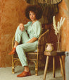 A woman in a pair of Kennya shoes by Bed Stu.