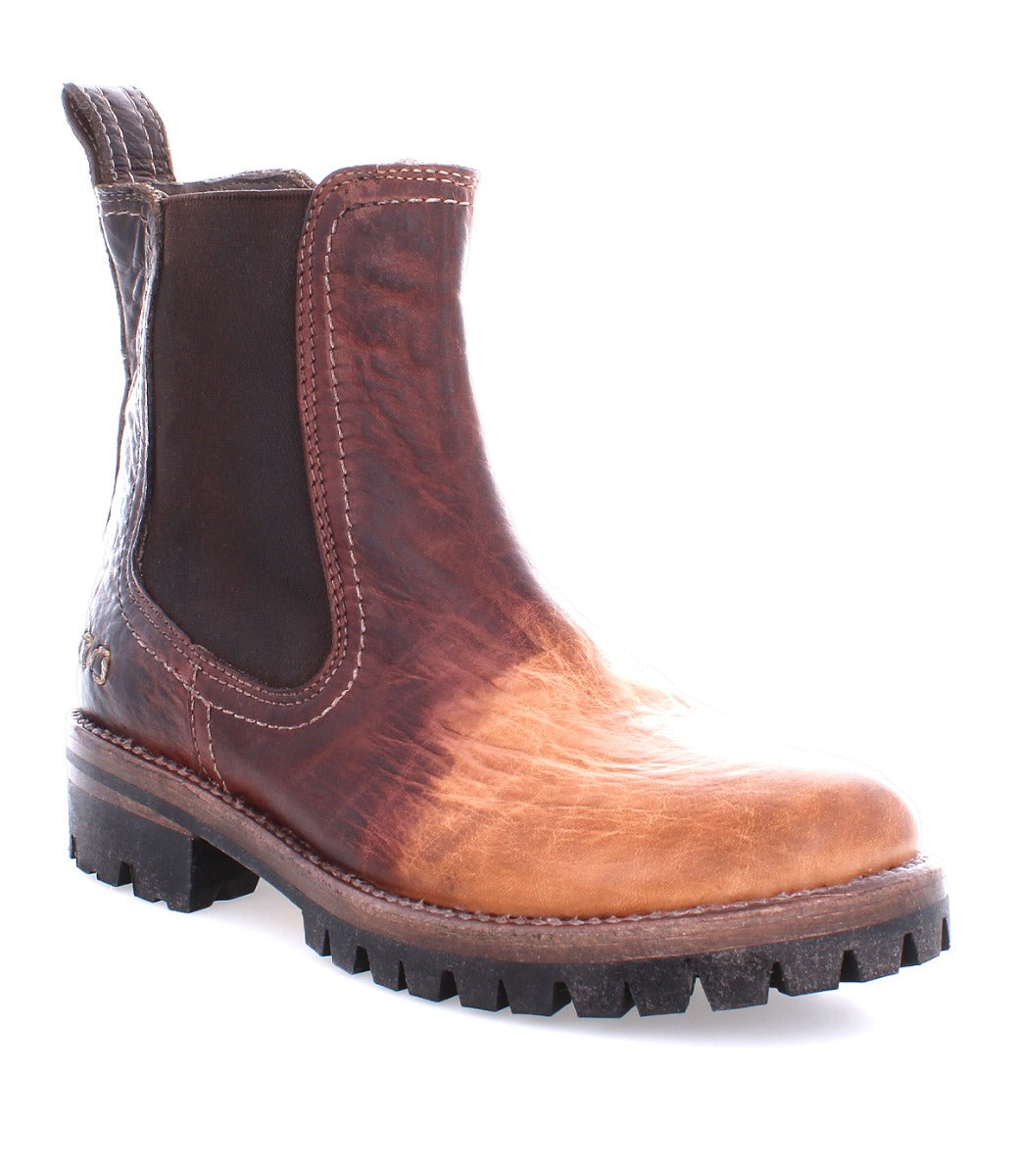 The Bed Stu Kiefra Trek men's chelsea boot in brown and black.