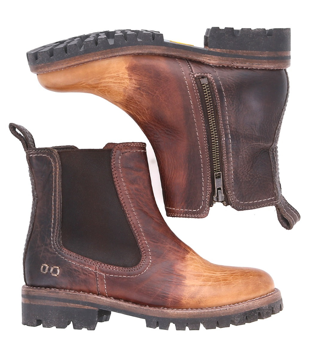 A pair of Kiefra Trek chelsea boots by Bed Stu.