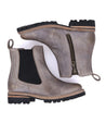 A pair of Bed Stu Kiefra Trek boots on a white background.