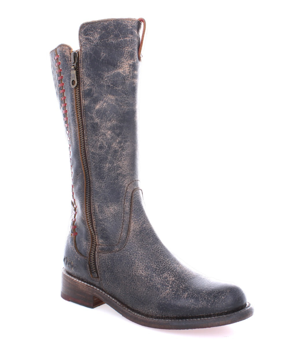A pair of Bed Stu Latifah women's boots with a zipper on the side.