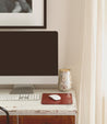 A Launcher desk with a Bed Stu computer on it.