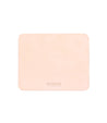 A pink leather Launcher mousepad on a white background by Bed Stu.