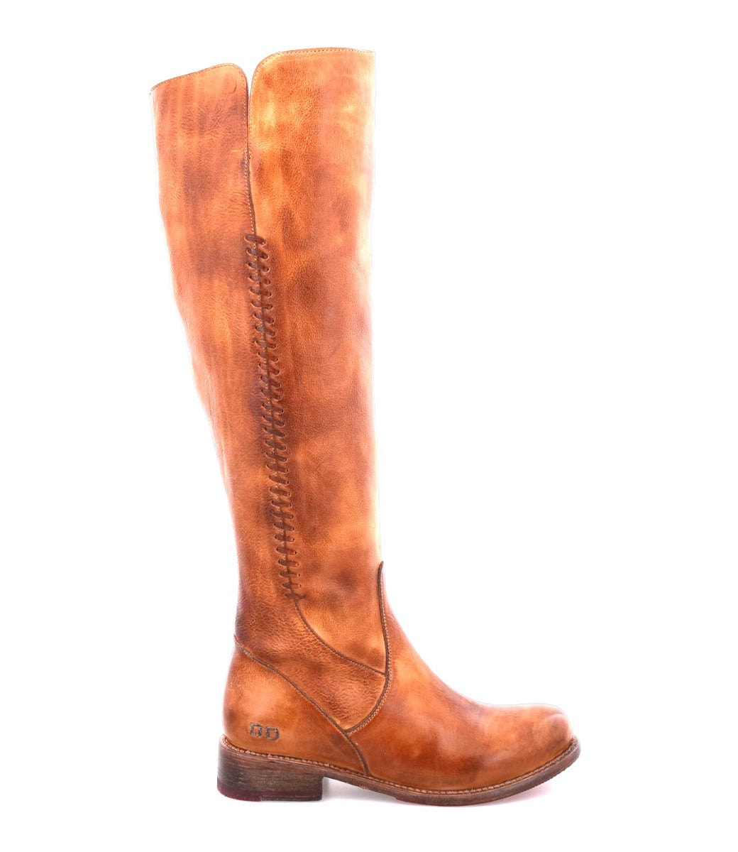 A Letizia by Bed Stu women's tan leather tall boot.