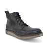 A men's Lincoln leather boot with laces and a white sole by Bed Stu.