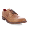 A women's tan wingtip Oxford shoe, the Lita K II by Bed Stu.