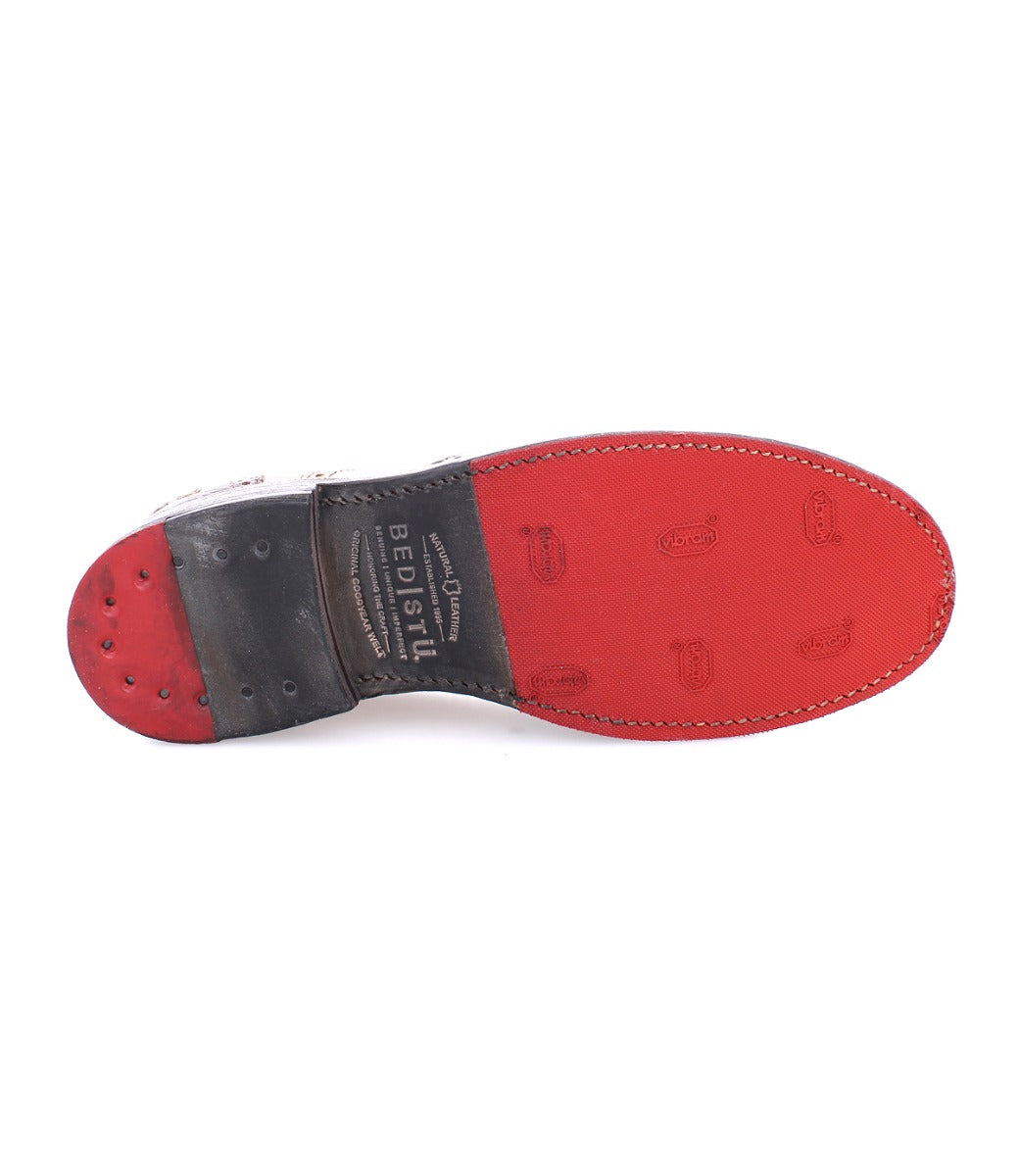 Lita shoe with a red and black sole from Bed Stu.