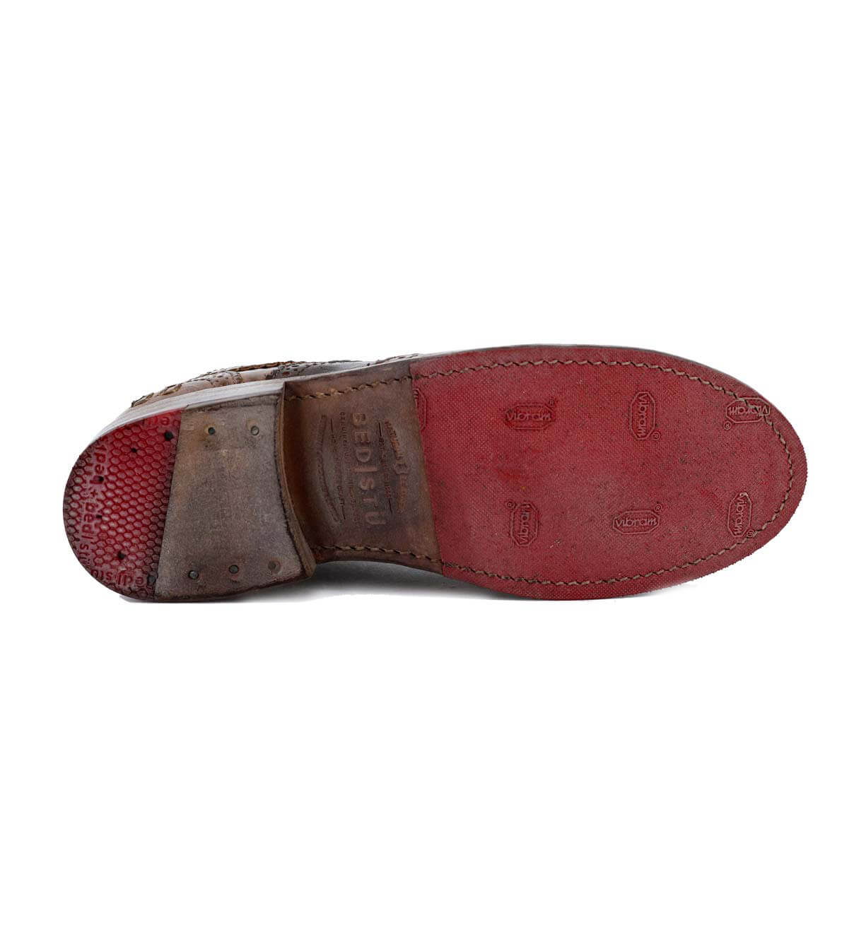 Lita shoe by Bed Stu with red soles.