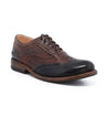A brown and black wingtip oxford shoe called the Lita by Bed Stu.