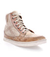 A Lordmind by Bed Stu men's beige high top sneaker with laces.