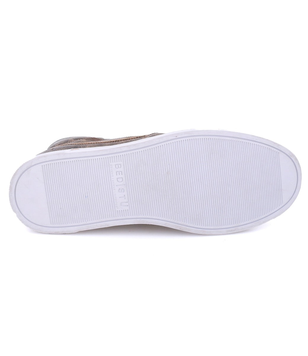 A pair of Lordmind sneakers with white soles on a white background by Bed Stu.