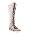 A Lustrous women's high heeled boot with laces by Bed Stu.