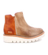 A women's ankle boot in tan and brown called Lydyi by Bed Stu.