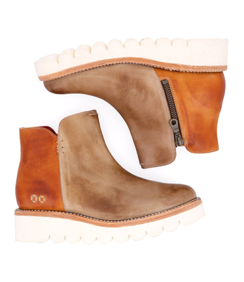 A pair of Lydyi by Bed Stu leather ankle boots.