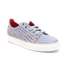 A pair of Lyne sneakers by Bed Stu with perforations and white soles.