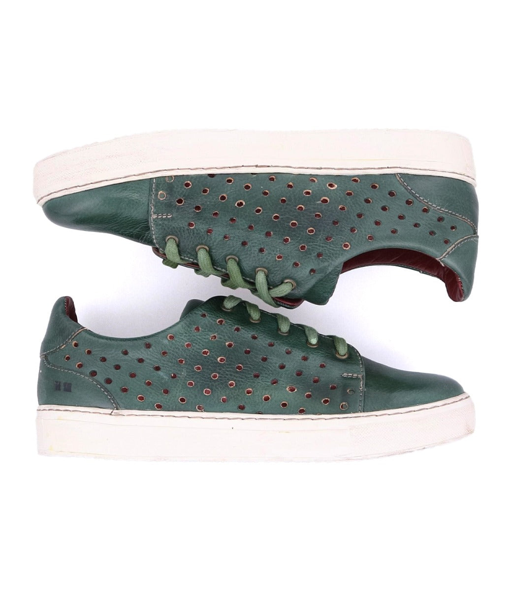 A pair of Lyne sneakers with perforations made by Bed Stu.