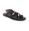 Bed Stu Manati II men's black leather sandals.