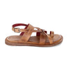 A Bed Stu Manati II tan leather sandal with two straps.