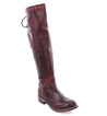 A women's Bed Stu Manchester III burgundy leather knee high boot.