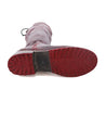 A pair of Manchester III red rubber boots on a white background by Bed Stu.