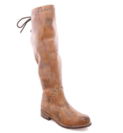 A women's brown leather Bed Stu Manchester III riding boot.