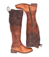 A pair of Bed Stu Manchester Wide Calf boots on a white background.