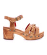 A women's Mantis sandal with braided straps and a wooden heel by Bed Stu.
