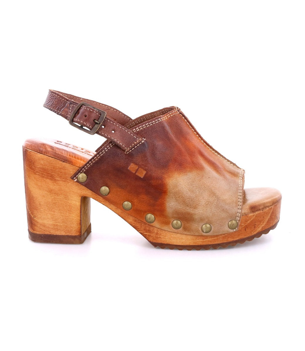 A Marie women's sandal with a wooden heel from Bed Stu.
