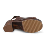 A pair of Marie sandals by Bed Stu with a rubber sole.