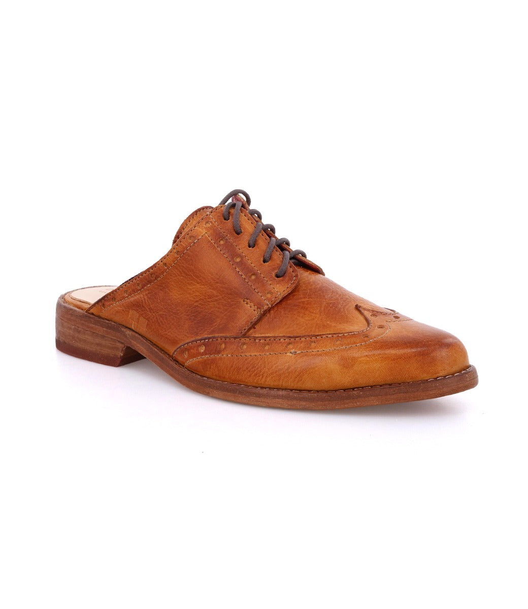 A men's Mickie tan lace up oxford shoe by Bed Stu.