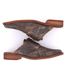 A pair of Mickie shoes from Bed Stu with wooden soles.